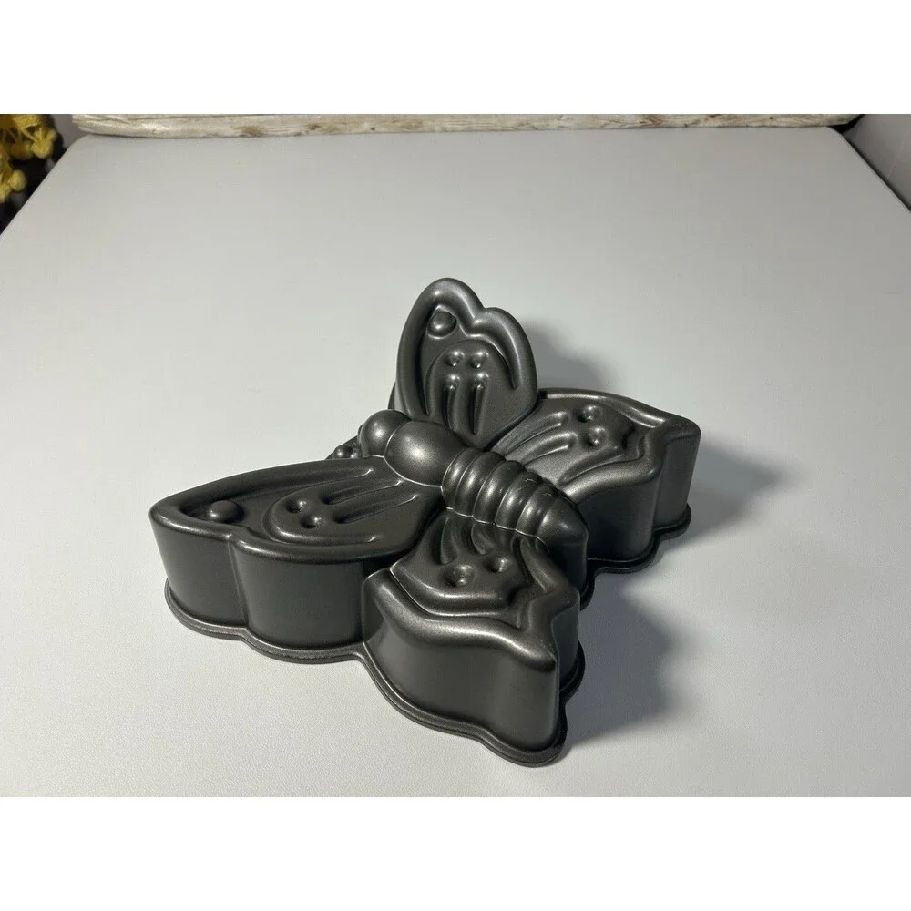 Nordic Ware Butterfly Cast Aluminum Cake Pan - 9 Cup Mold - Non-Stick Bakeware